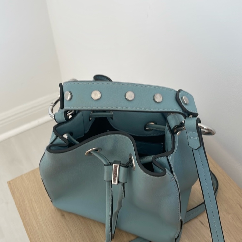 Zara Blue bucket bag